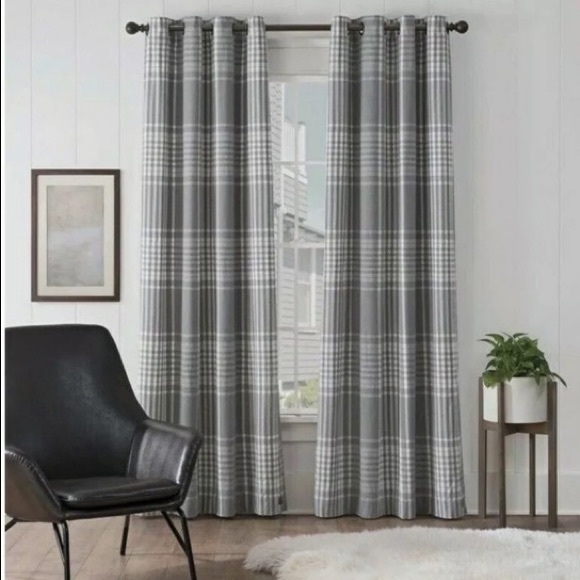 UGG Accents | Ugg Terra Plaid 95 Curtain Drape Panel Snow Seal | Poshmark